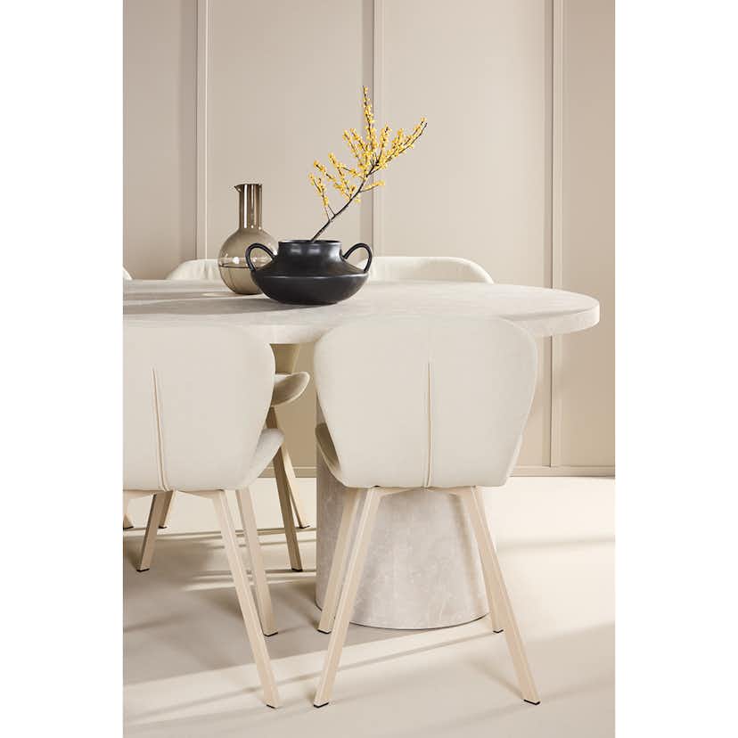 Matgrupp Venture Home Narvik med 6st Lilja Matstolar