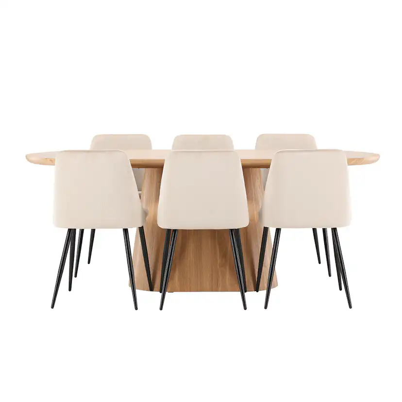 Matgrupp Venture Home Stjärnö med 6st Night Matstolar