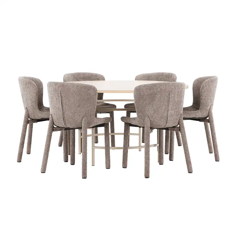 Matgrupp Venture Home Copenhagen Ø140 cm med 6st Astoria Matstolar
