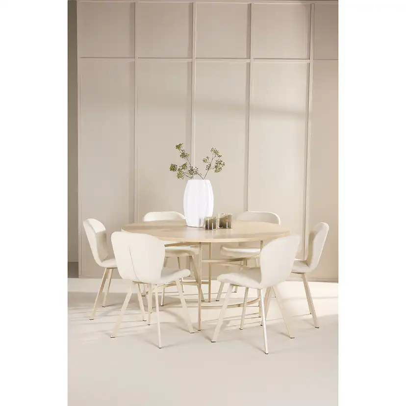 Matgrupp Venture Home Copenhagen Ø140 cm med 6st Lilja Matstolar