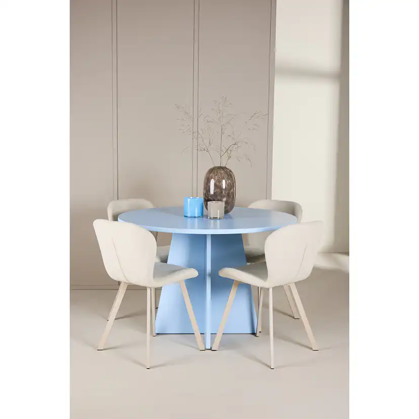 Matgrupp Venture Home Bootcut Ø110 cm med 4st Lilja Matstolar