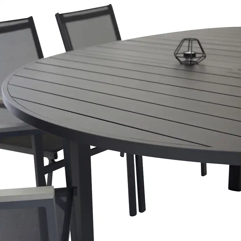 Matgrupp Venture Home Madrid Ø 140 med 6 Pincy Stolar