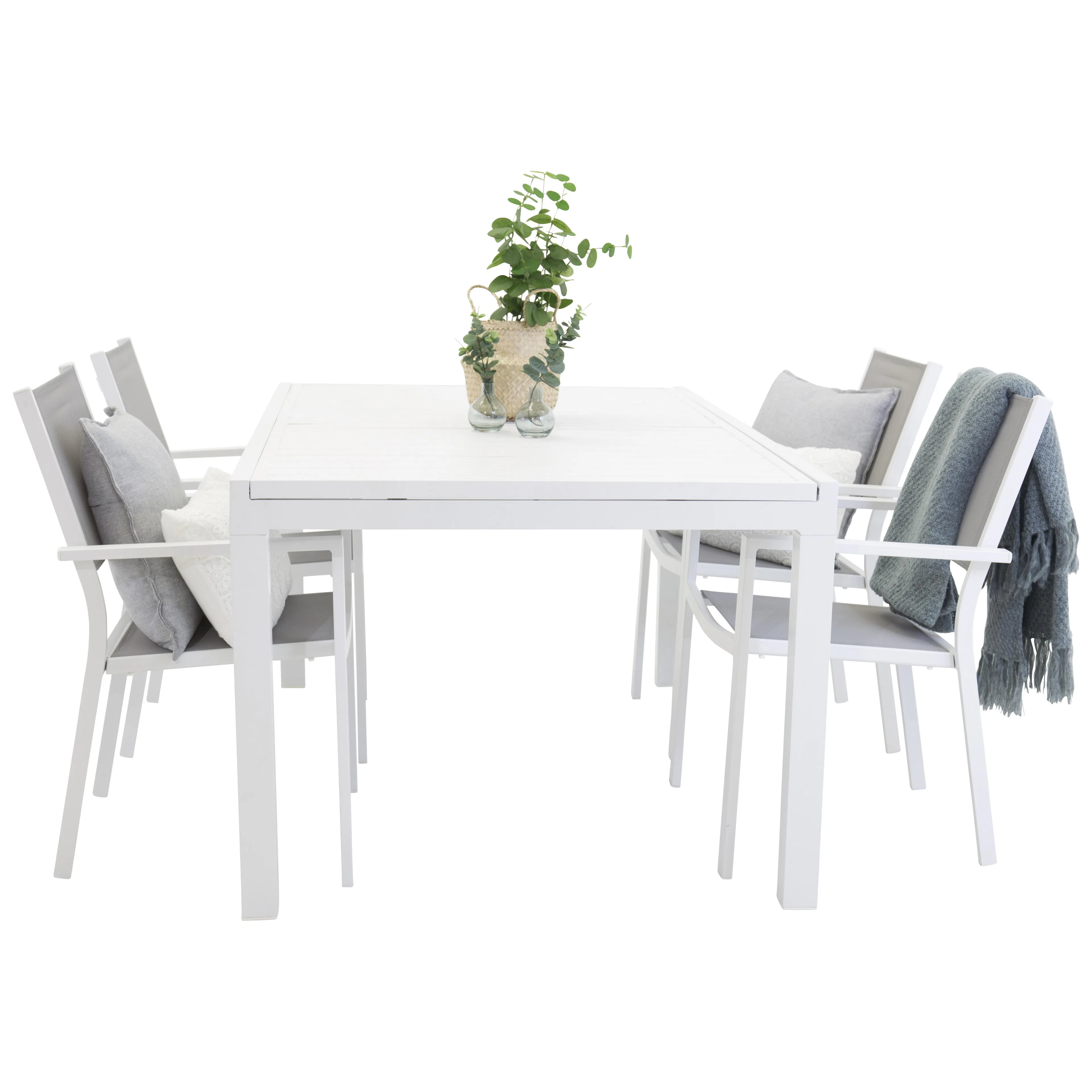 Matgrupp Venture Home Madrid 160/240 med 4 Copacabana Matstolar