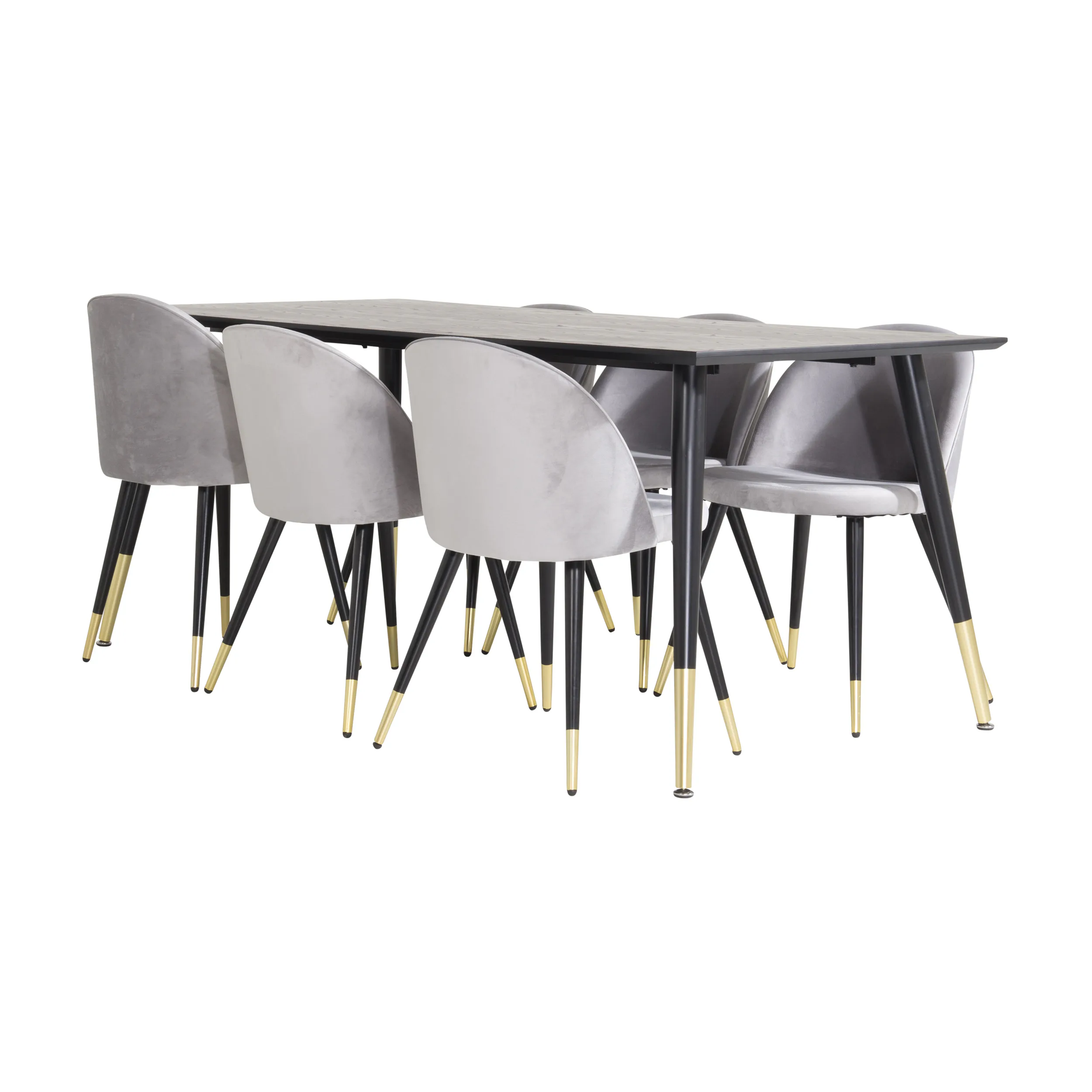 Svart/Mässing/Ljusgrå