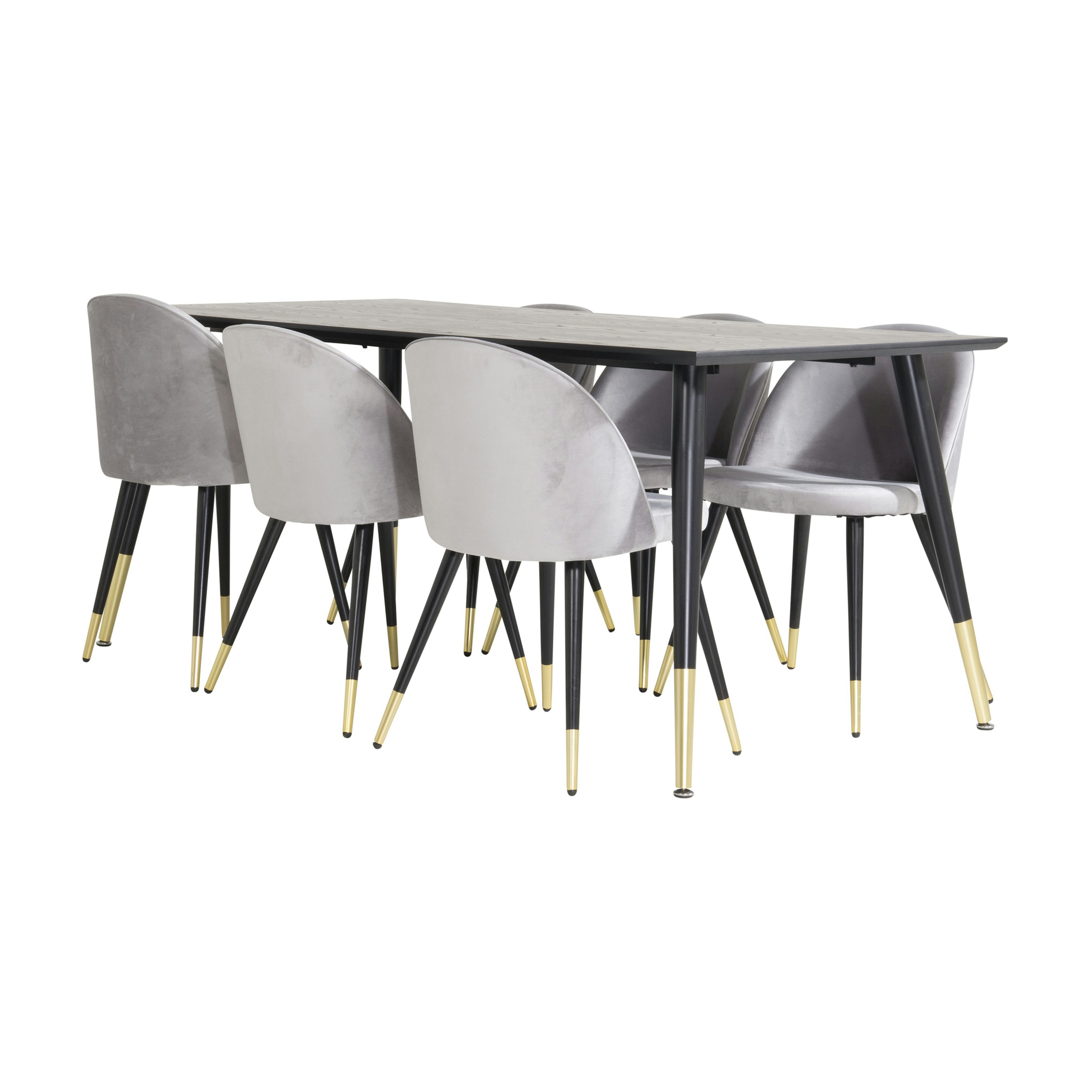 Svart/Mässing/Ljusgrå