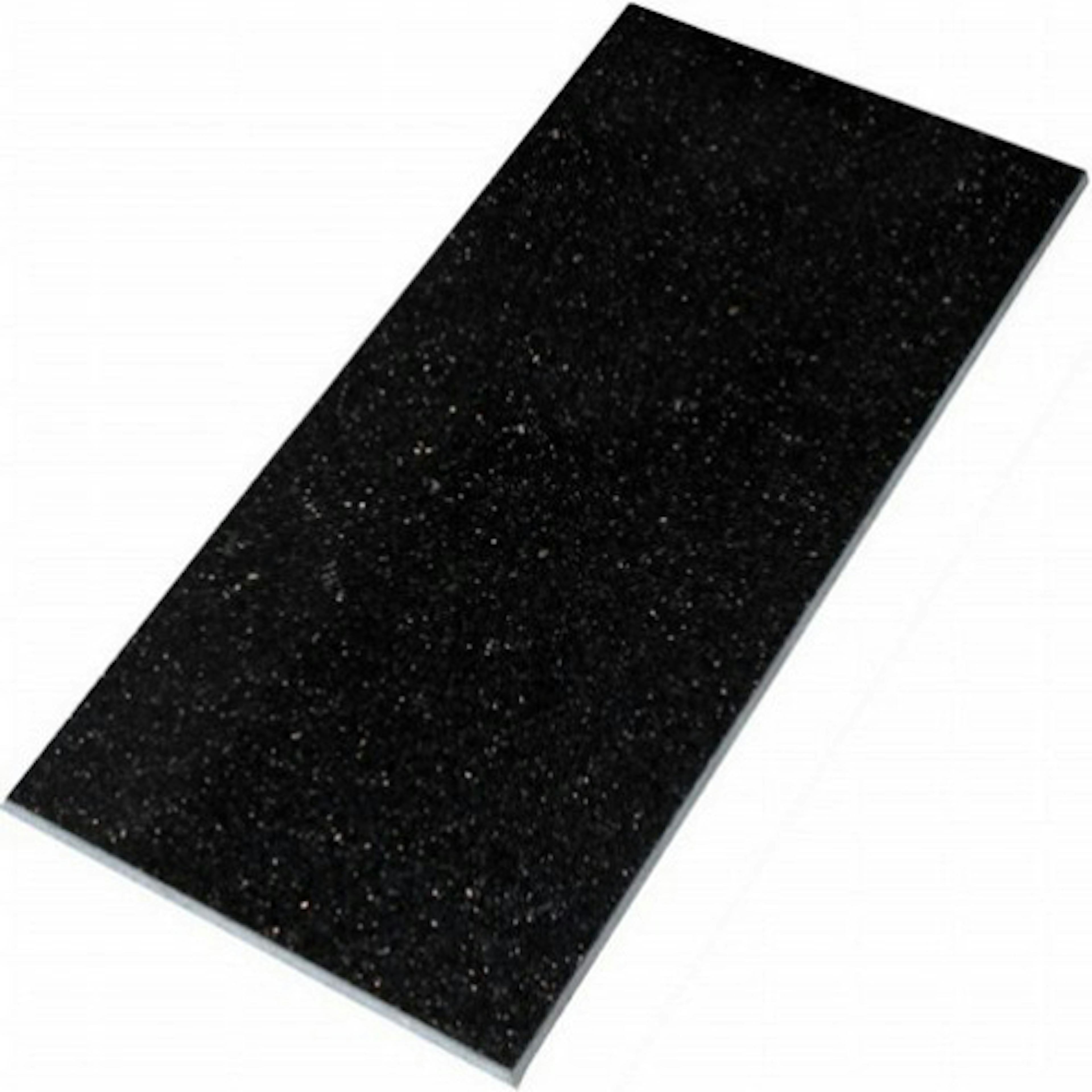 Granitplatta Stencentralen Black Galaxy Polerad 305x610mm