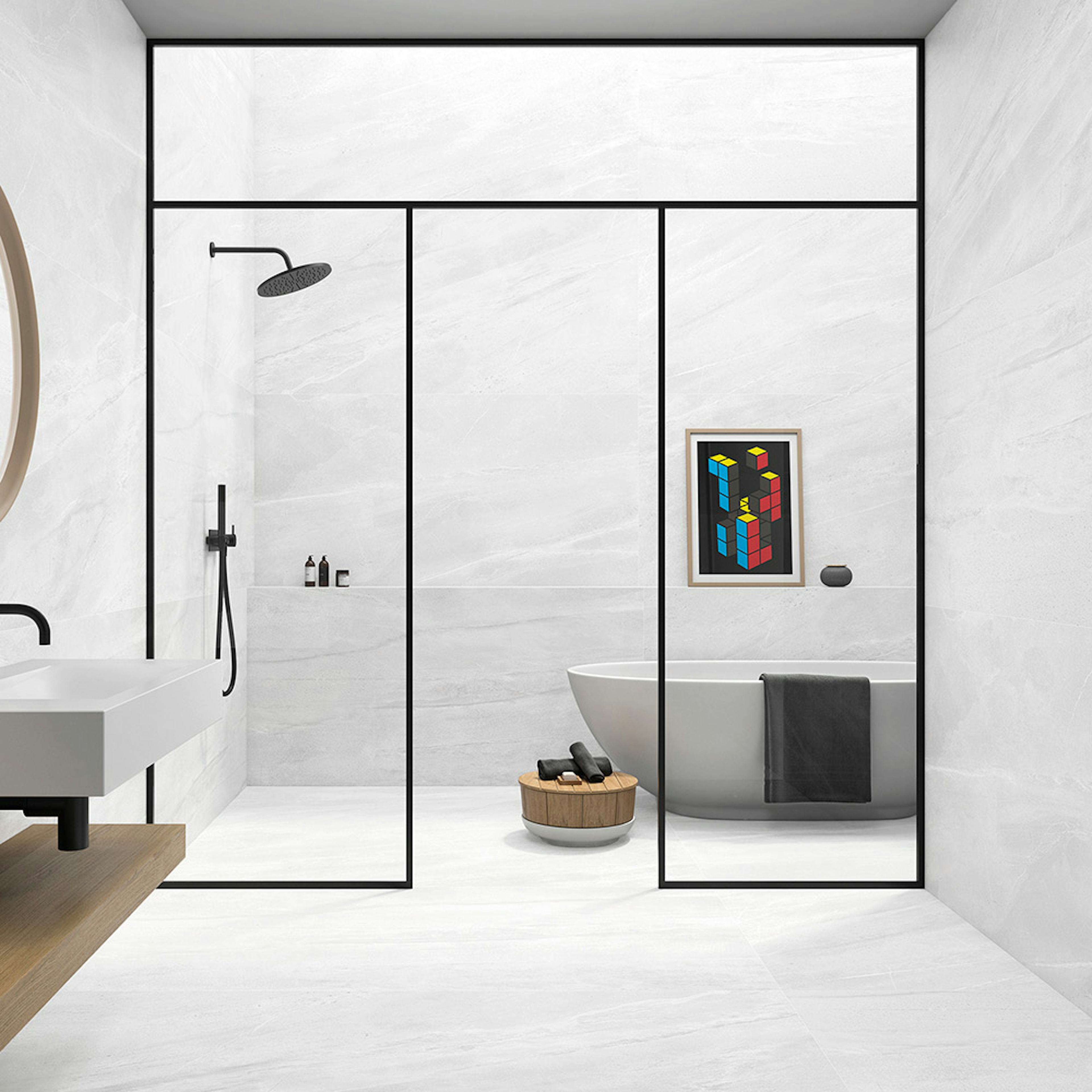 Klinker Tenfors Lavica Blanco Marmor Matt 60x60 cm