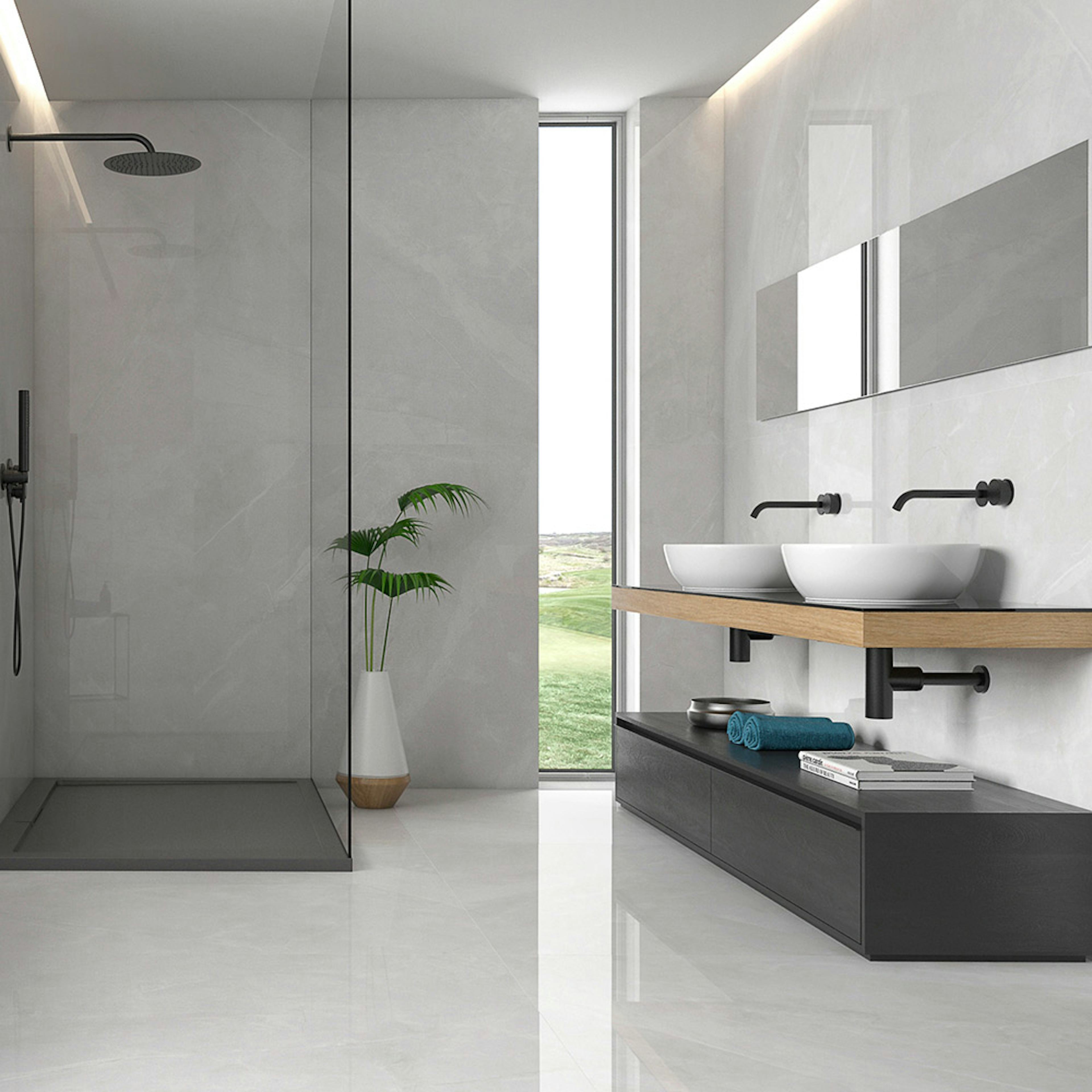 Klinker Tenfors Magda Blanco Marmor Blank 90x90 cm