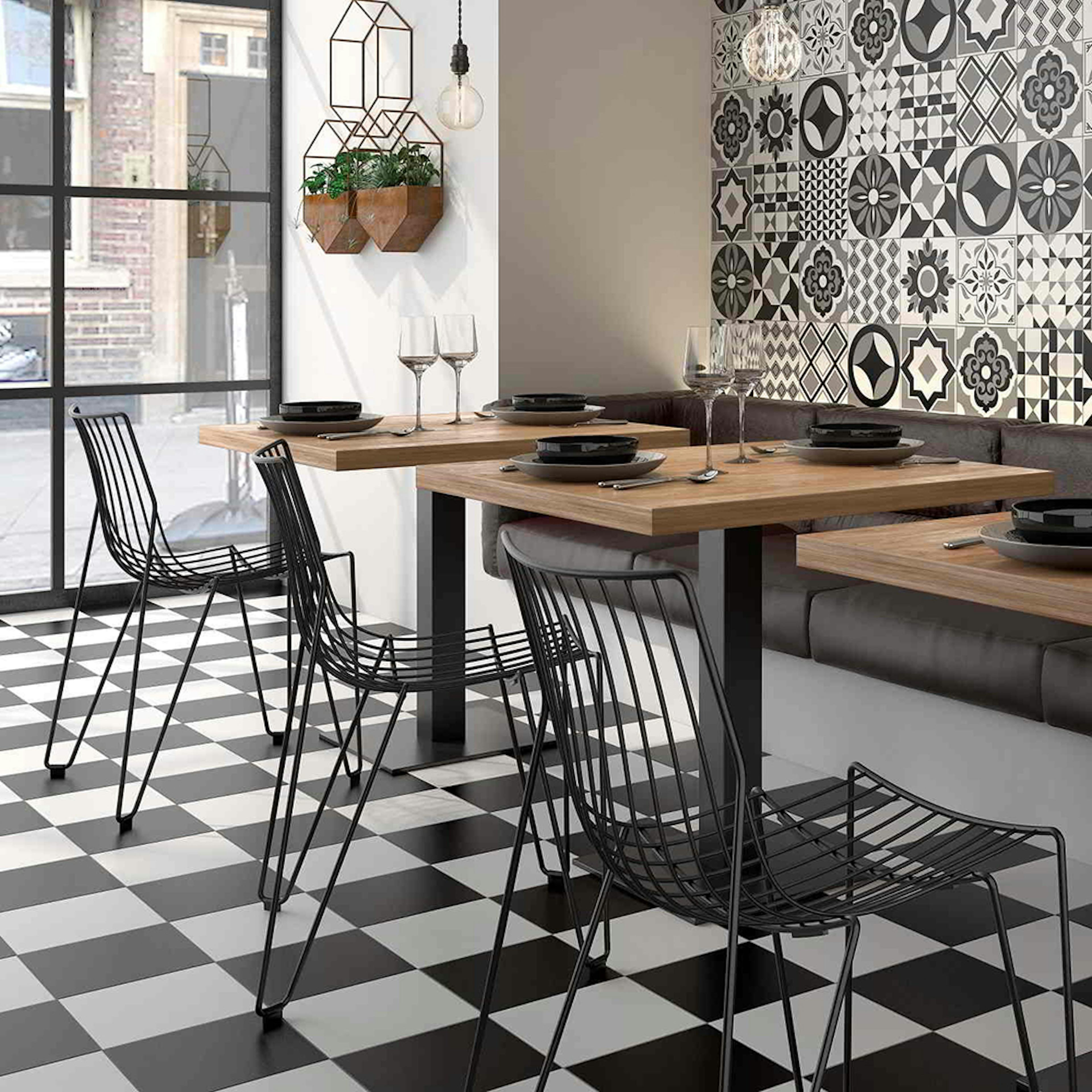 Klinker Tenfors Mugat Vit Matt 22x22 cm