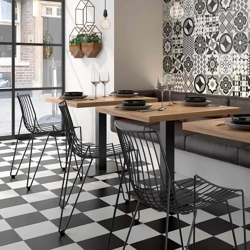 Klinker Tenfors Mugat Svart Matt 22x22 cm