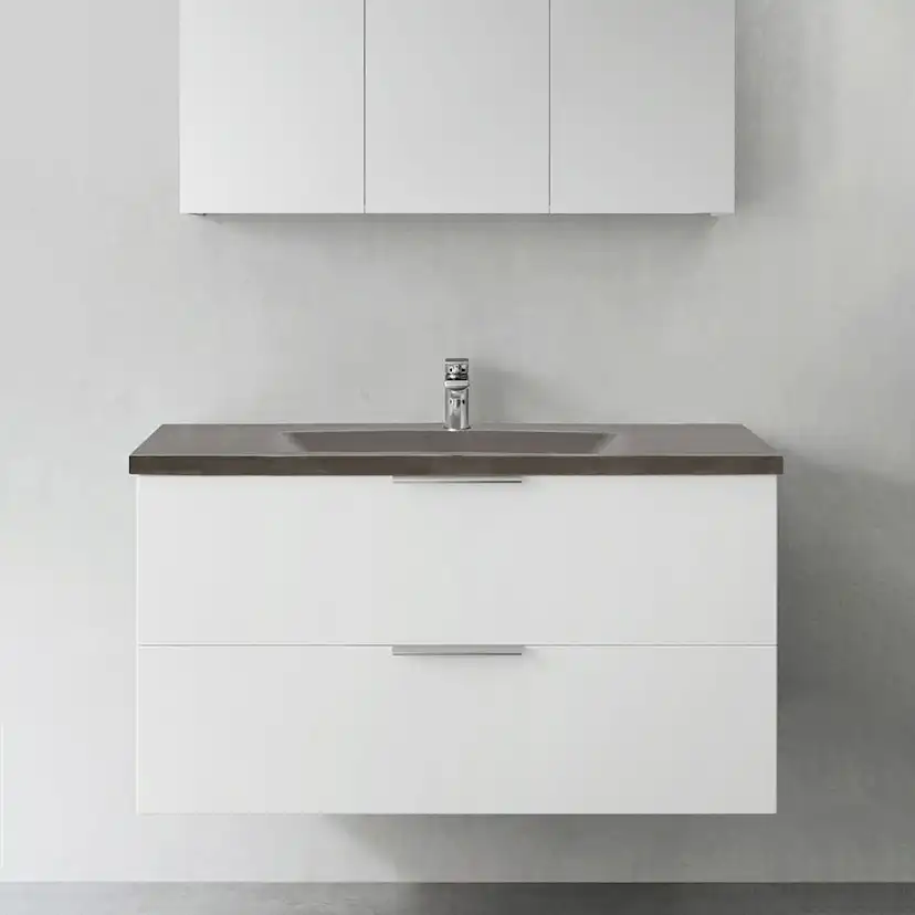 Tvättställsskåp Hafa Shape med Betong Tvättställ