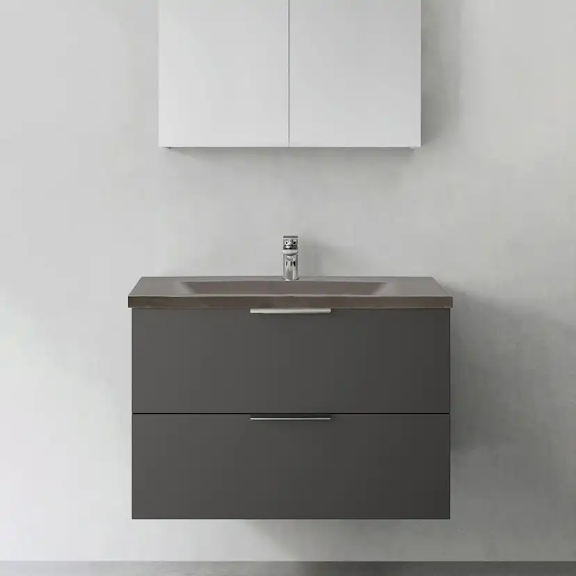 Tvättställsskåp Hafa Shape med Betong Tvättställ