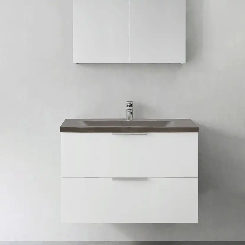 Tvättställsskåp Hafa Shape med Betong Tvättställ