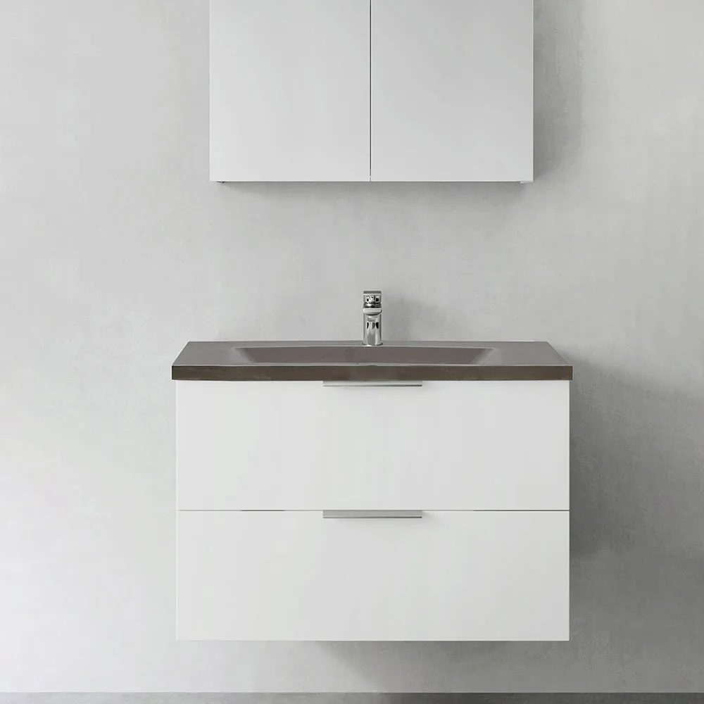 Tvättställsskåp Hafa Shape med Betong Tvättställ