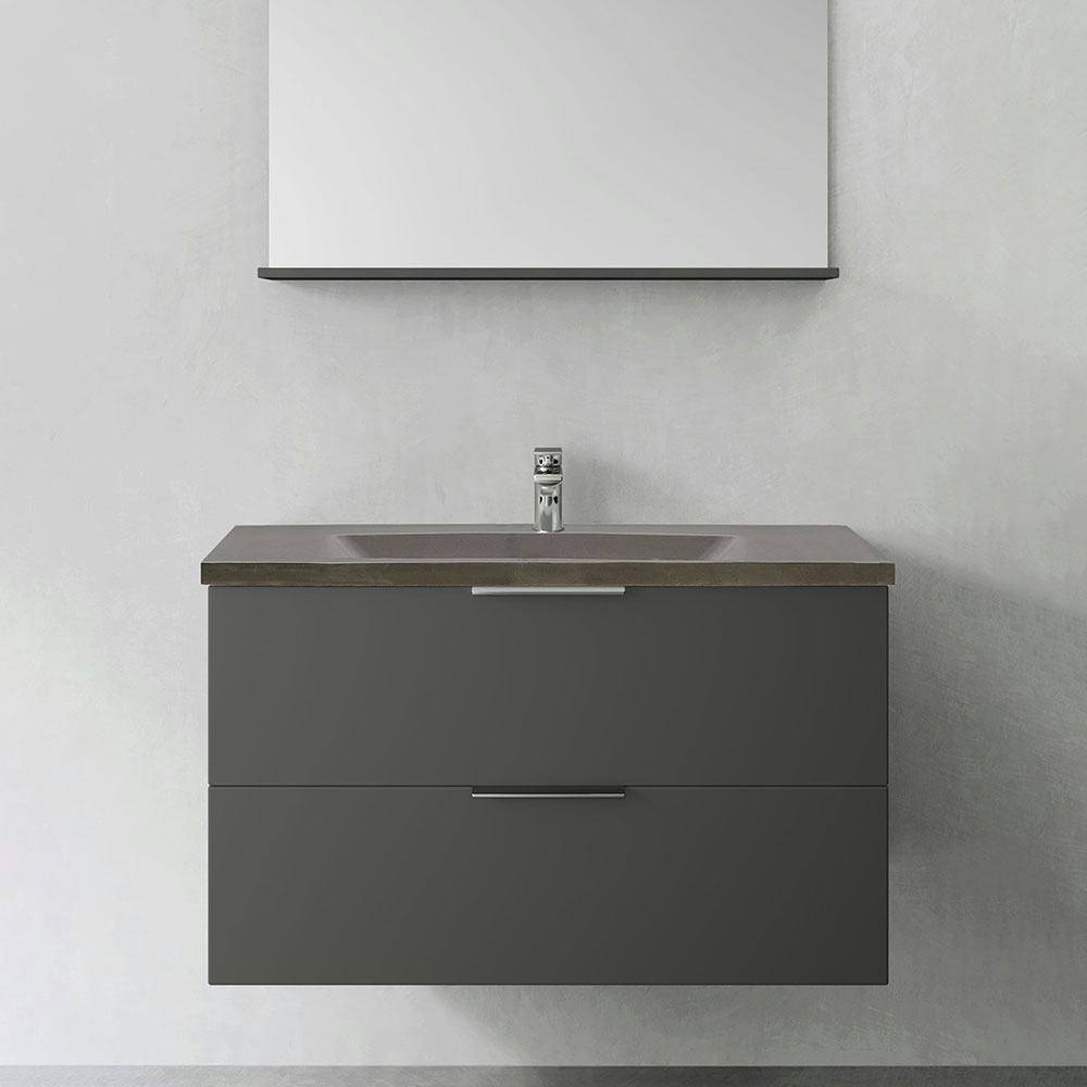 Tvättställsskåp Hafa Shape med Betong Tvättställ