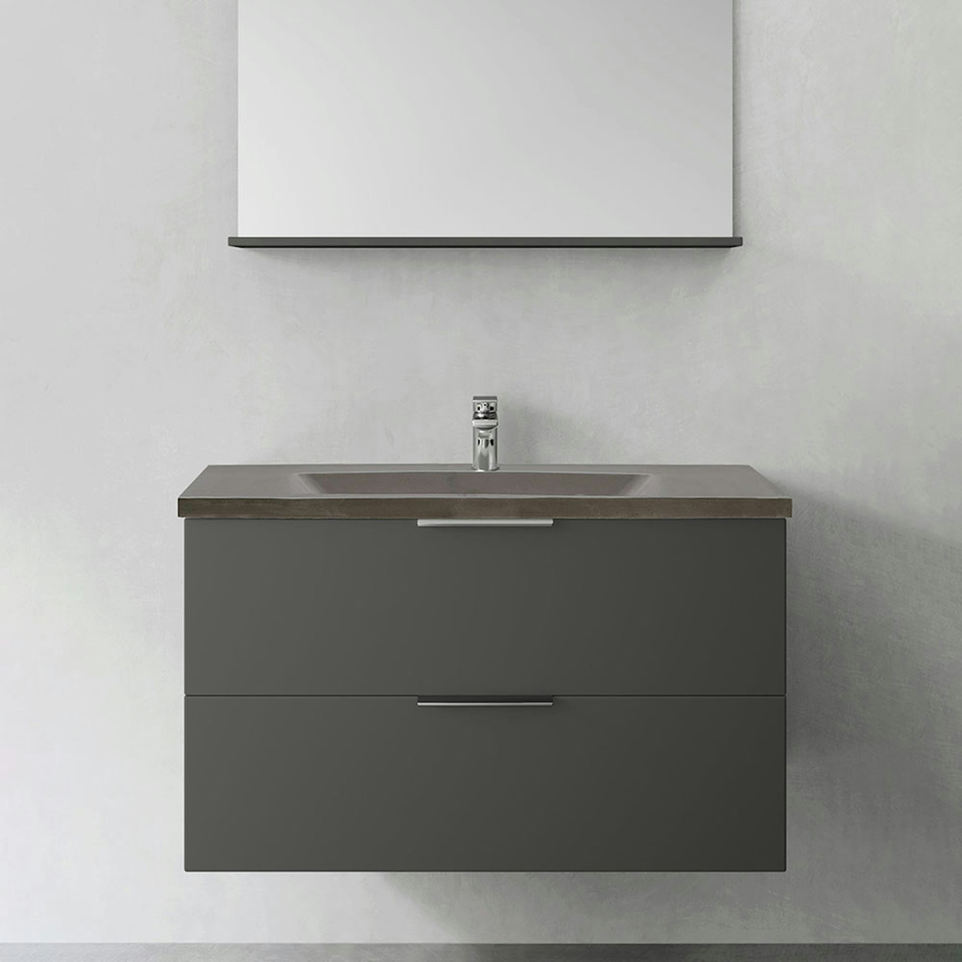 Tvättställsskåp Hafa Shape med Betong Tvättställ