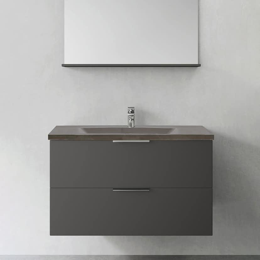 Tvättställsskåp Hafa Shape med Betong Tvättställ