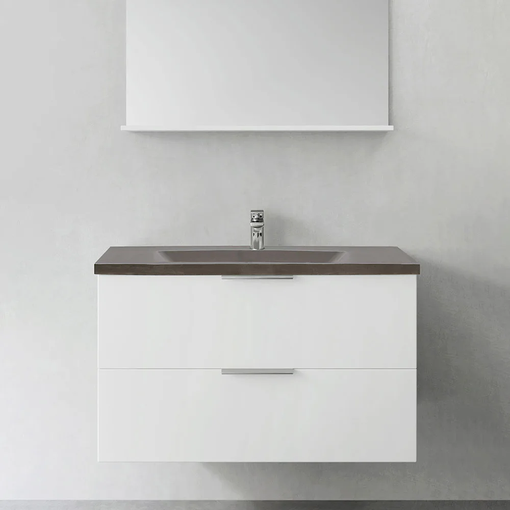 Tvättställsskåp Hafa Shape med Betong Tvättställ