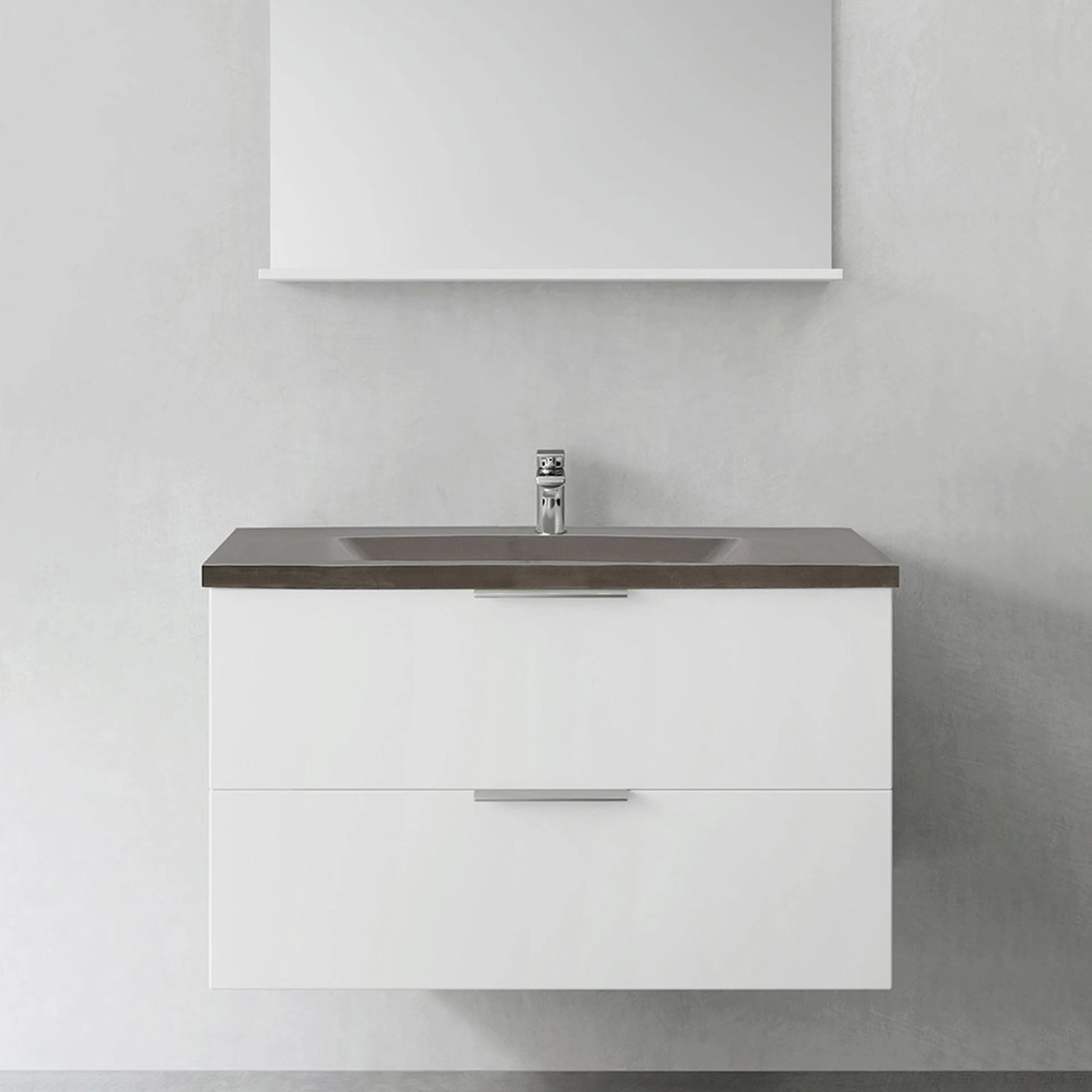 Tvättställsskåp Hafa Shape med Betong Tvättställ