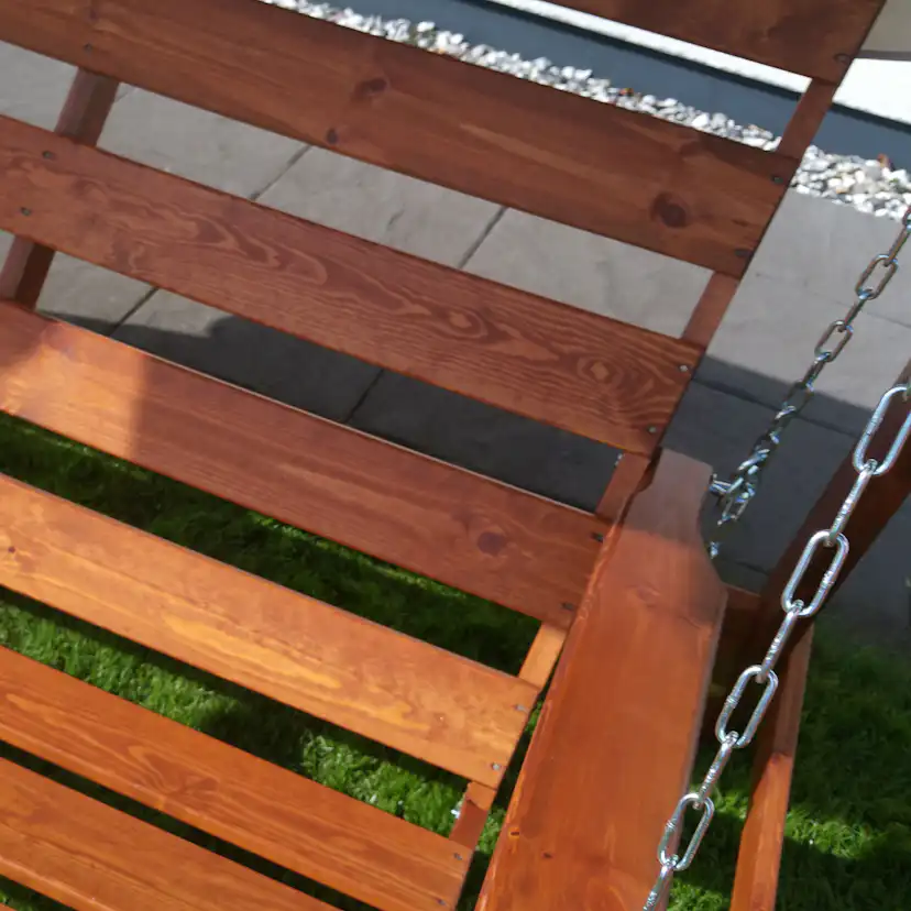 Hammock Eden Wood Mellby 3-sits Hängsoffa Brunlaserad Utomhus