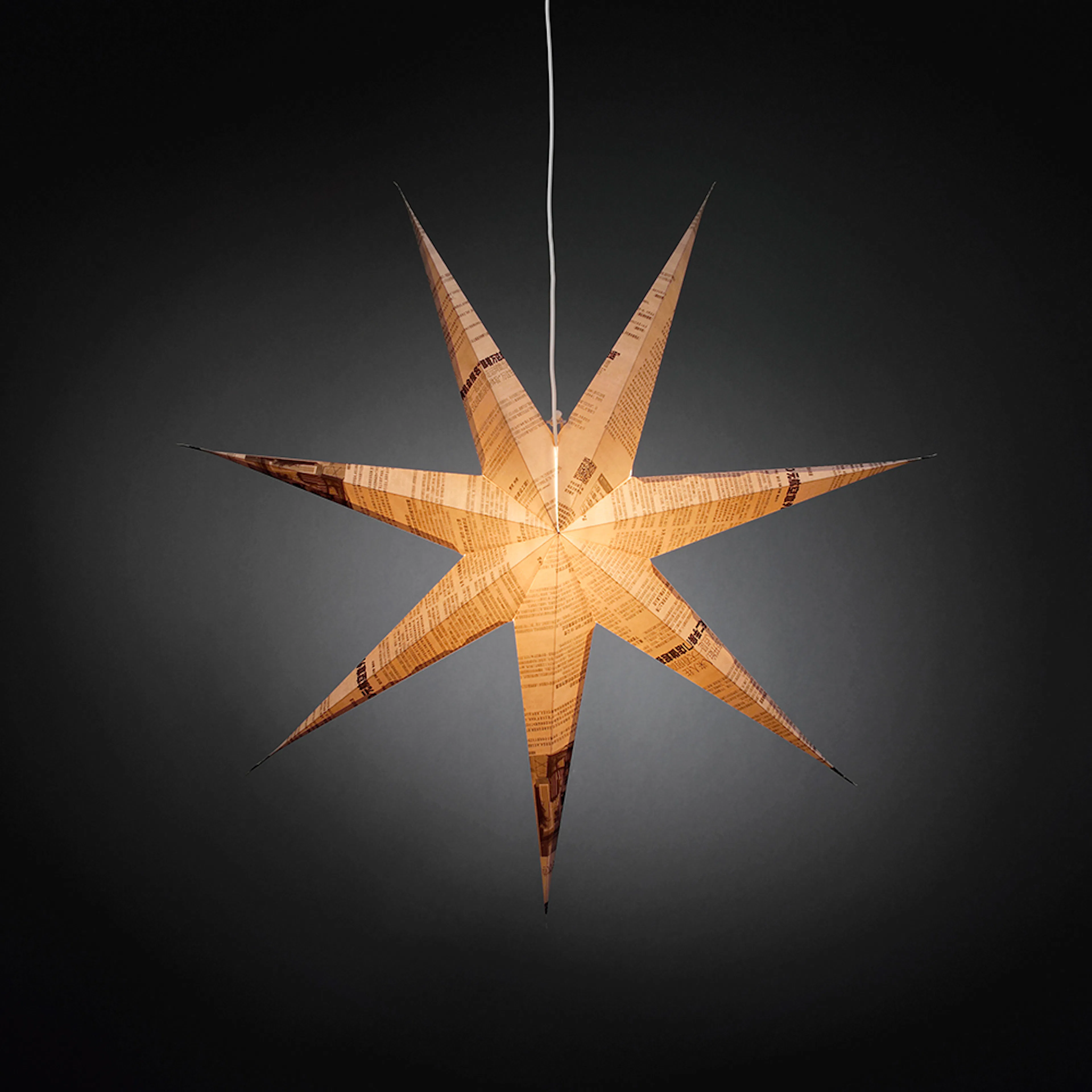 Adventsstjärna Gnosjö Konstsmide Hängande Vit/Nyhetstryck