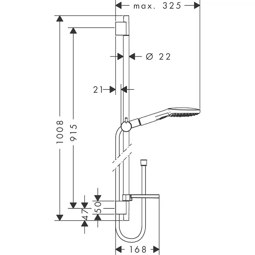 Duschset Hansgrohe Raindance Select E 120 3jet