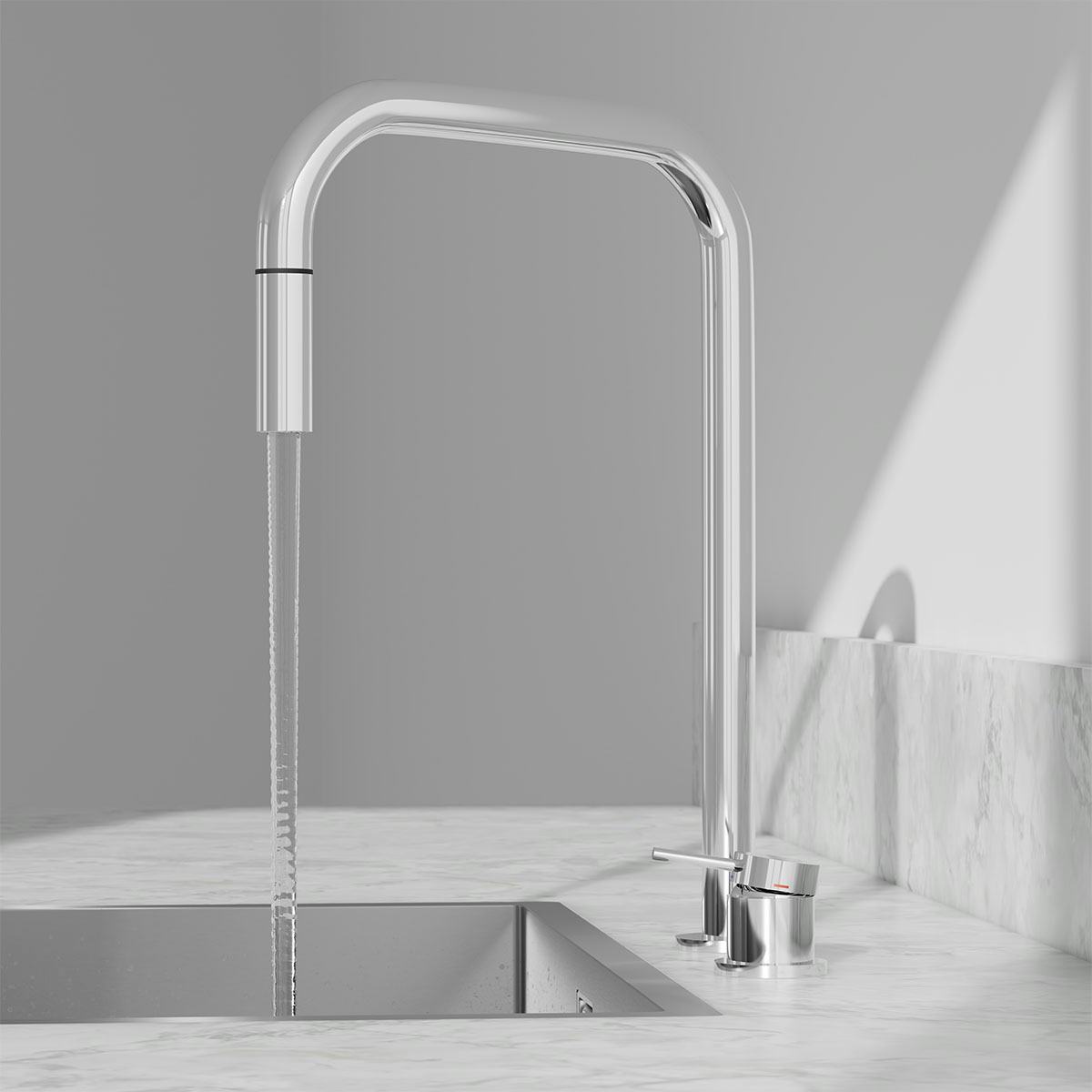 Köksblandare Scandtap Harmonized K2P Square