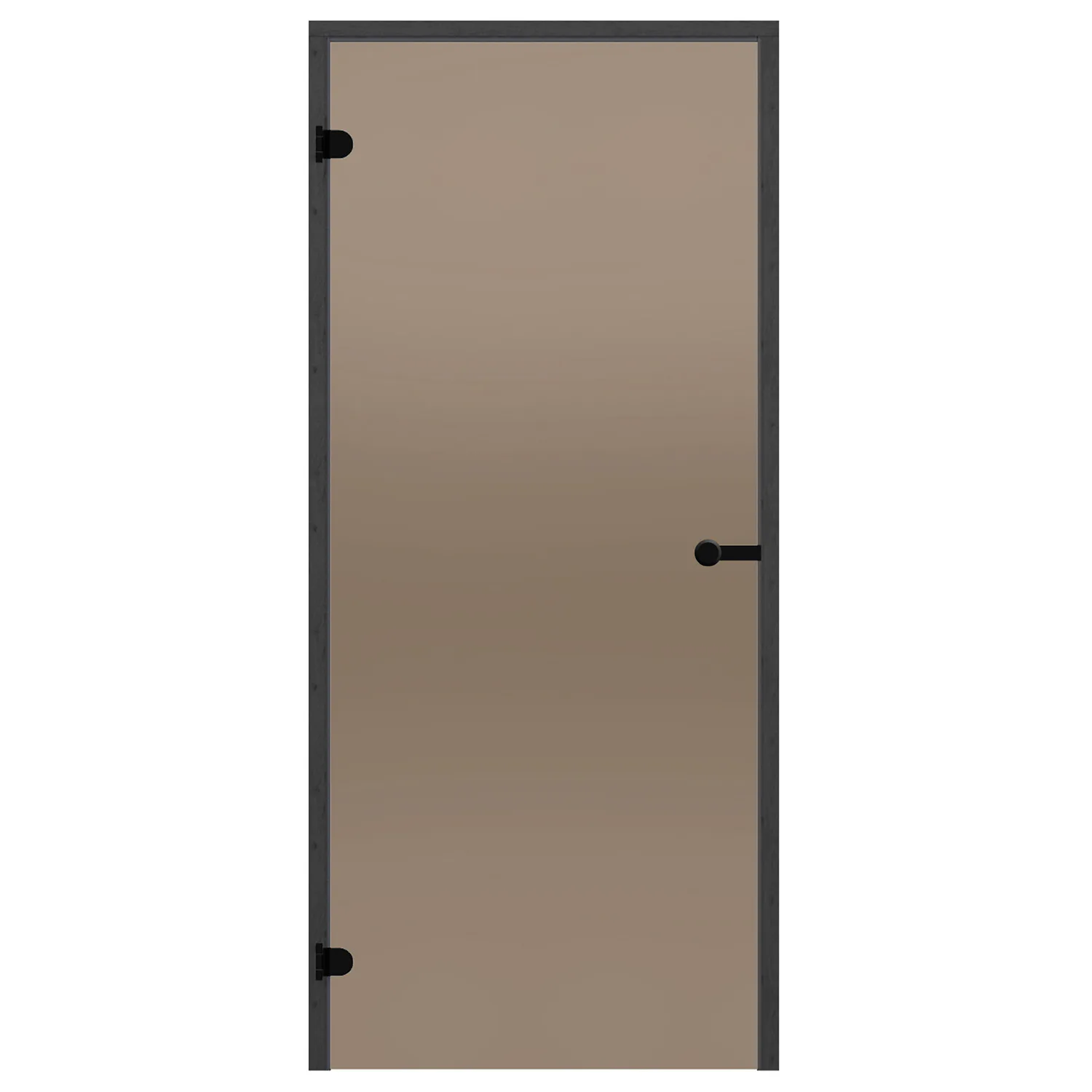Glasdörr Harvia Black Line Brons 7x19