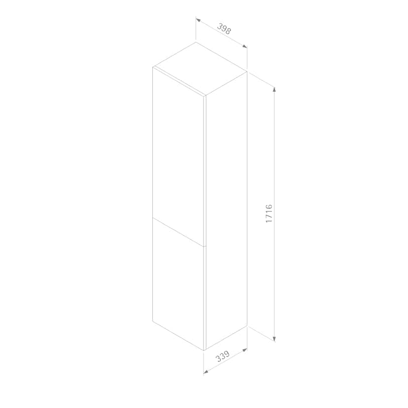Högskåp Ballingslöv HA40H Hideaway med 2 Luckor