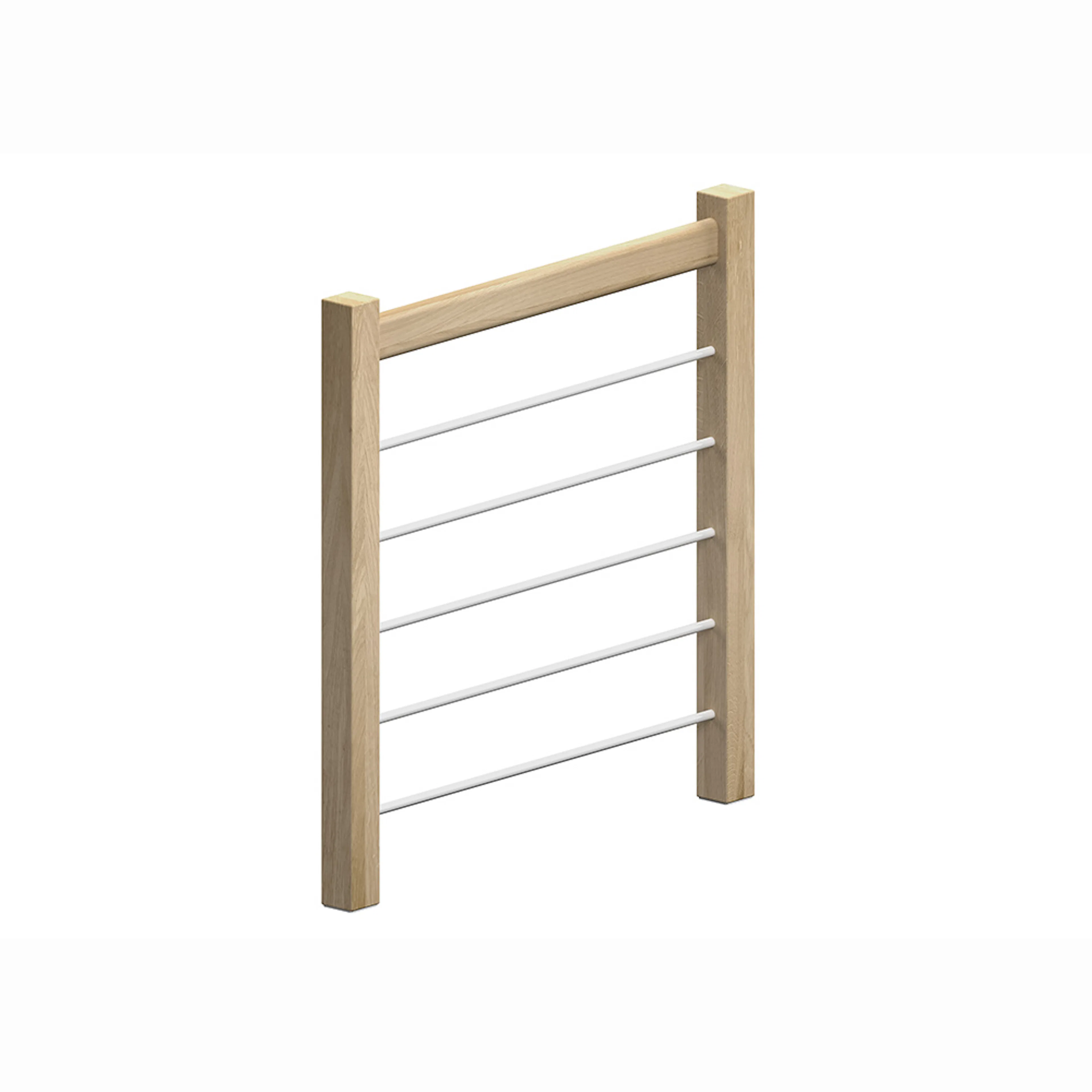 Skyddsräcke Dolle Helsinki Ek och Svart Alu Fyllning 100 cm