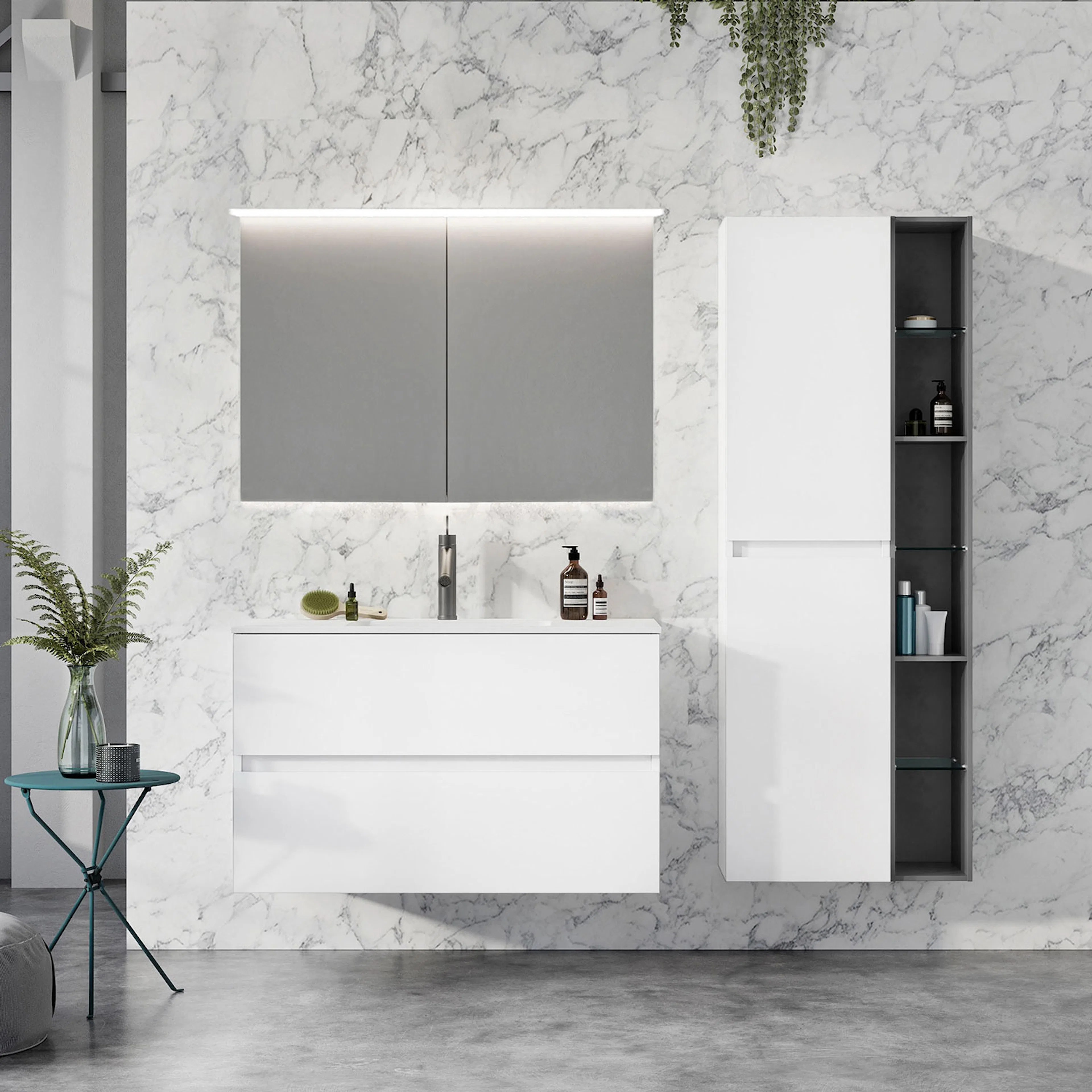 Spegelskåp Swebad Hemavan med Belysning