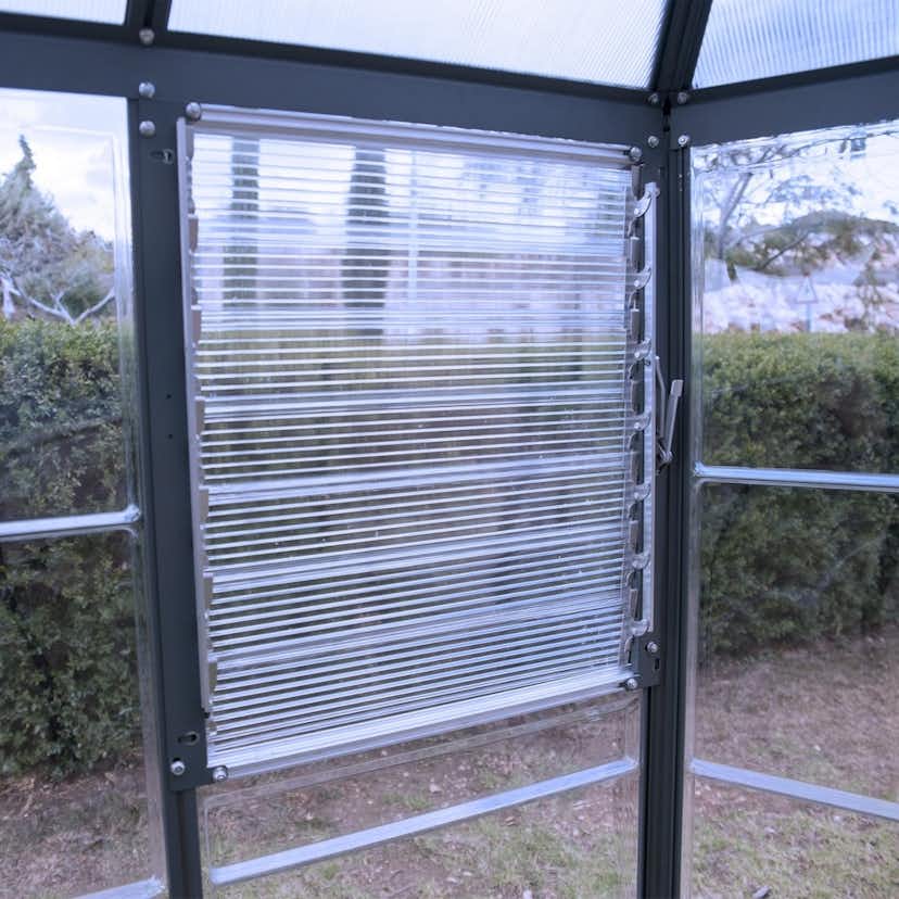 Växthus Canopia by Palram Oasis Hexagonal Aluminiumstomme med UV-Skyddade Polykarbonatpaneler, 6.1 m2