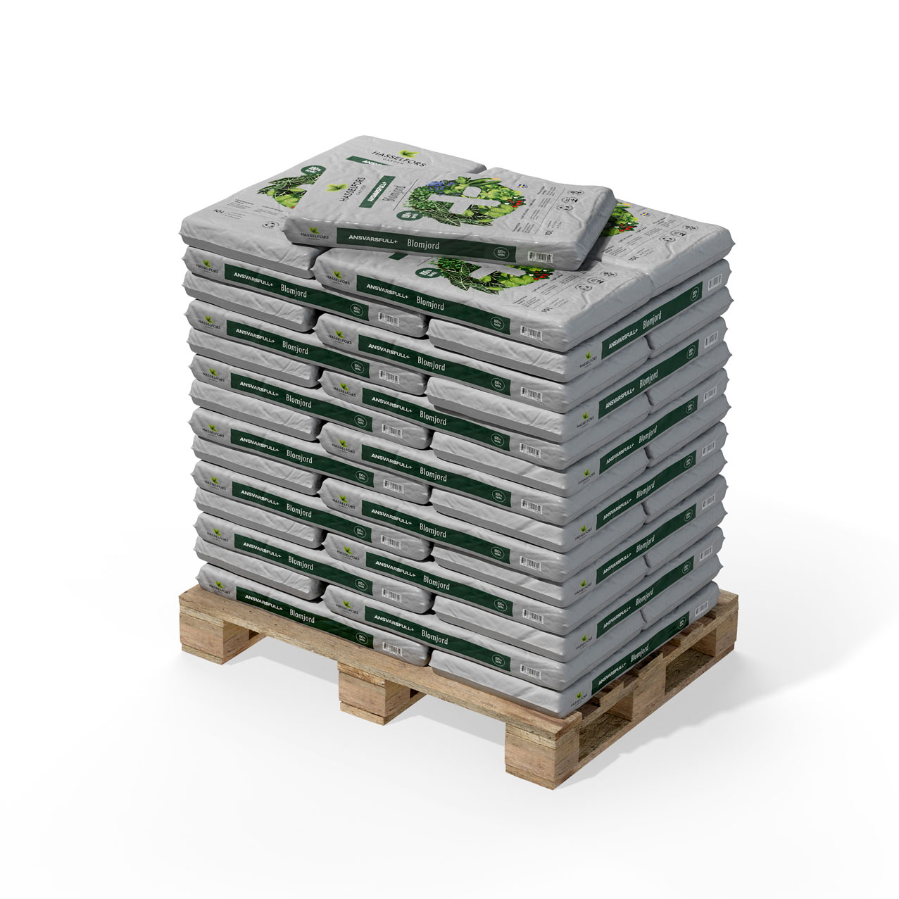 Jord Hasselfors Torvfri Blomjord 66x10 L