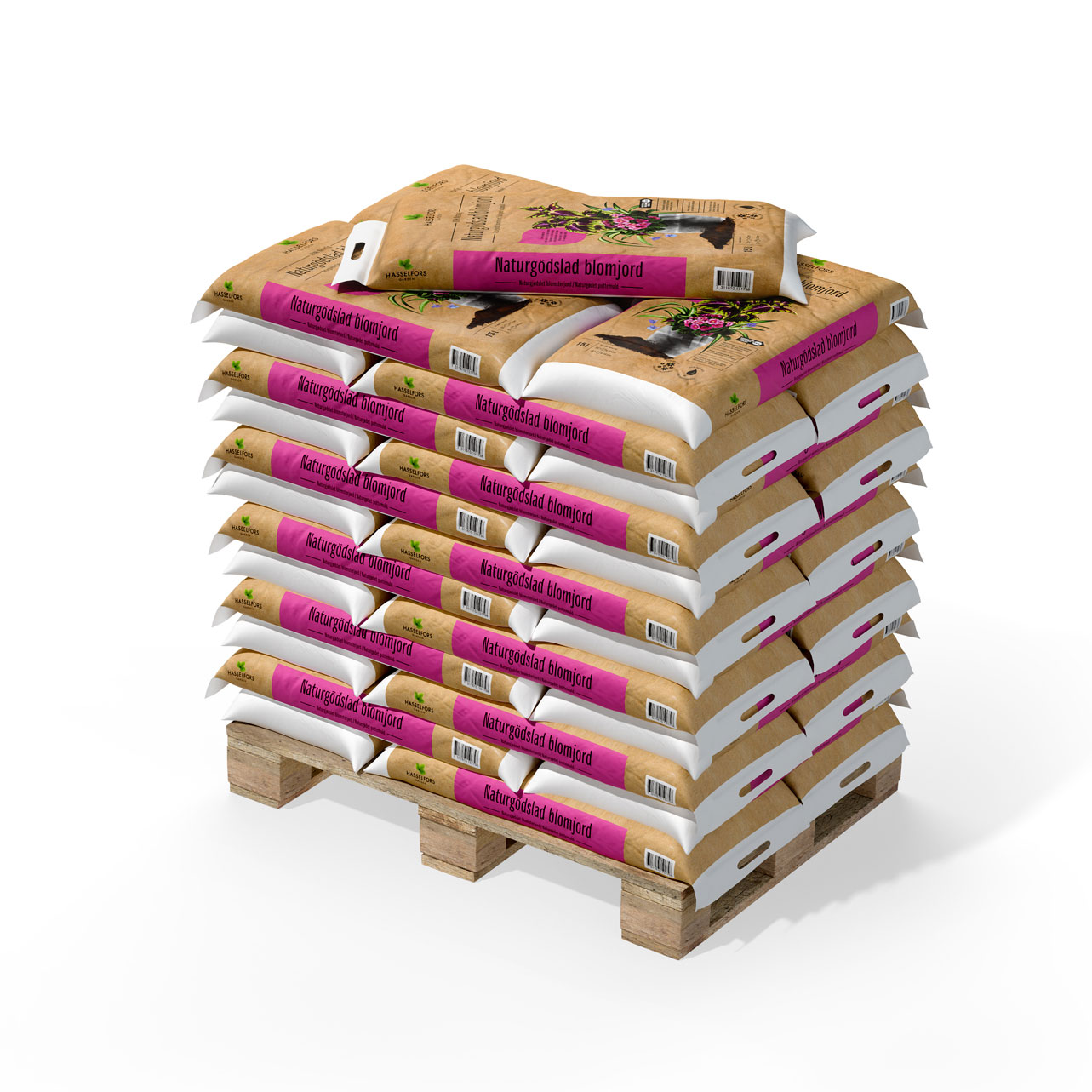 Jord Hasselfors Naturgödslad Blomjord 51x15 L