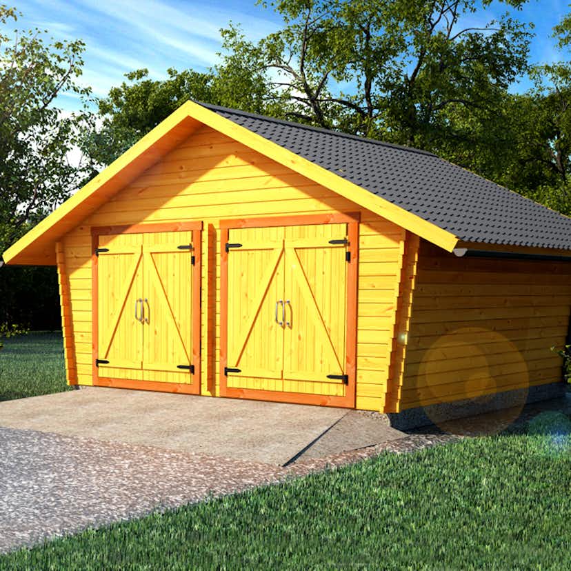 Timmerlada LP Garden R25 Glesa Väggar 25 m2