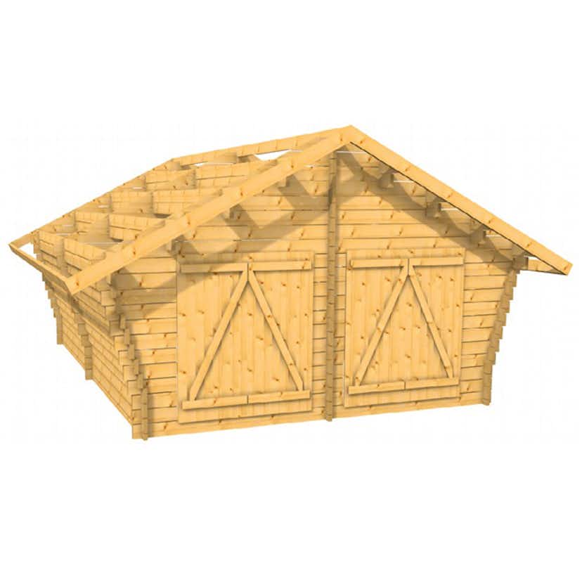 Timmerlada LP Garden R25 Glesa Väggar 25 m2