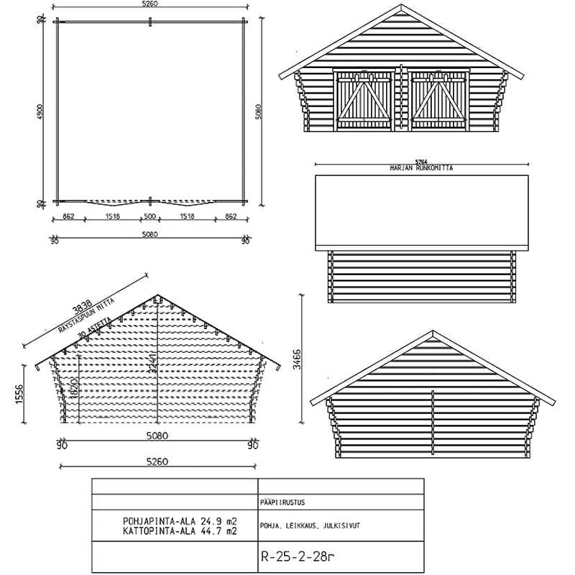 Timmerlada LP Garden R25 Glesa Väggar 25 m2