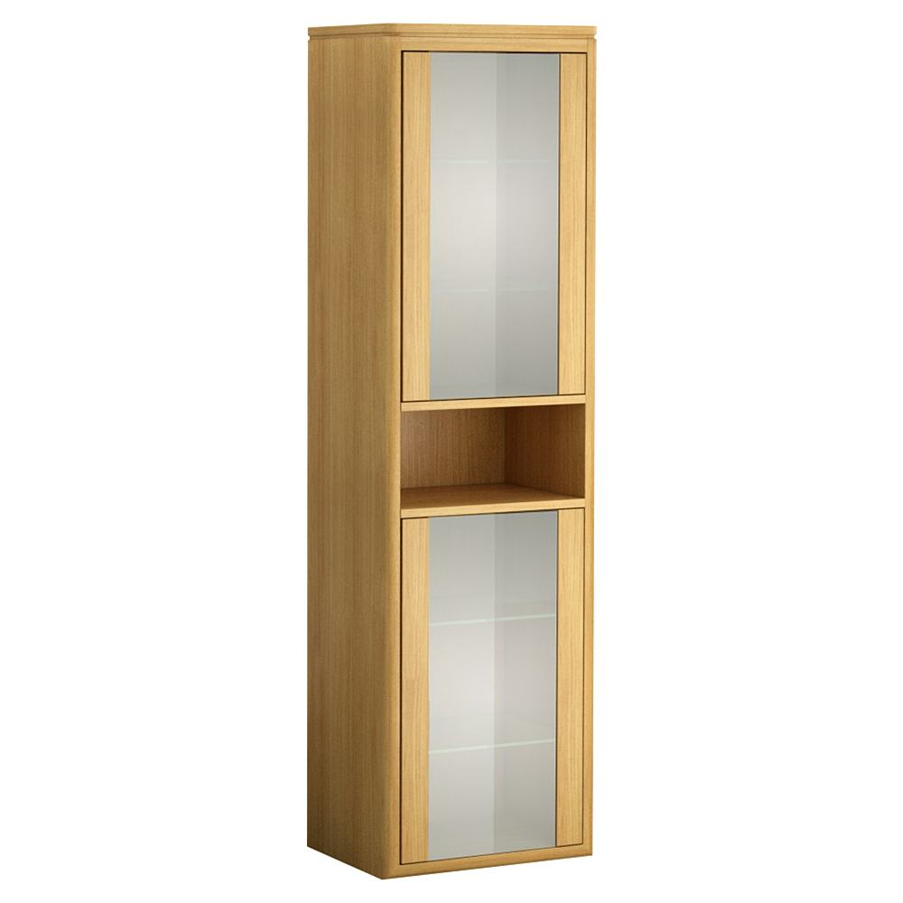 Högskåp DuoBad Vilan med Frostglasdörrar