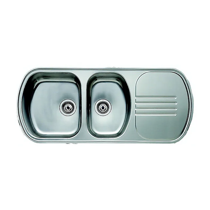 Infälld Diskbänk Contura Steel Concert C24P-1135 K Rostfri Vändbar Dubbel Diskho