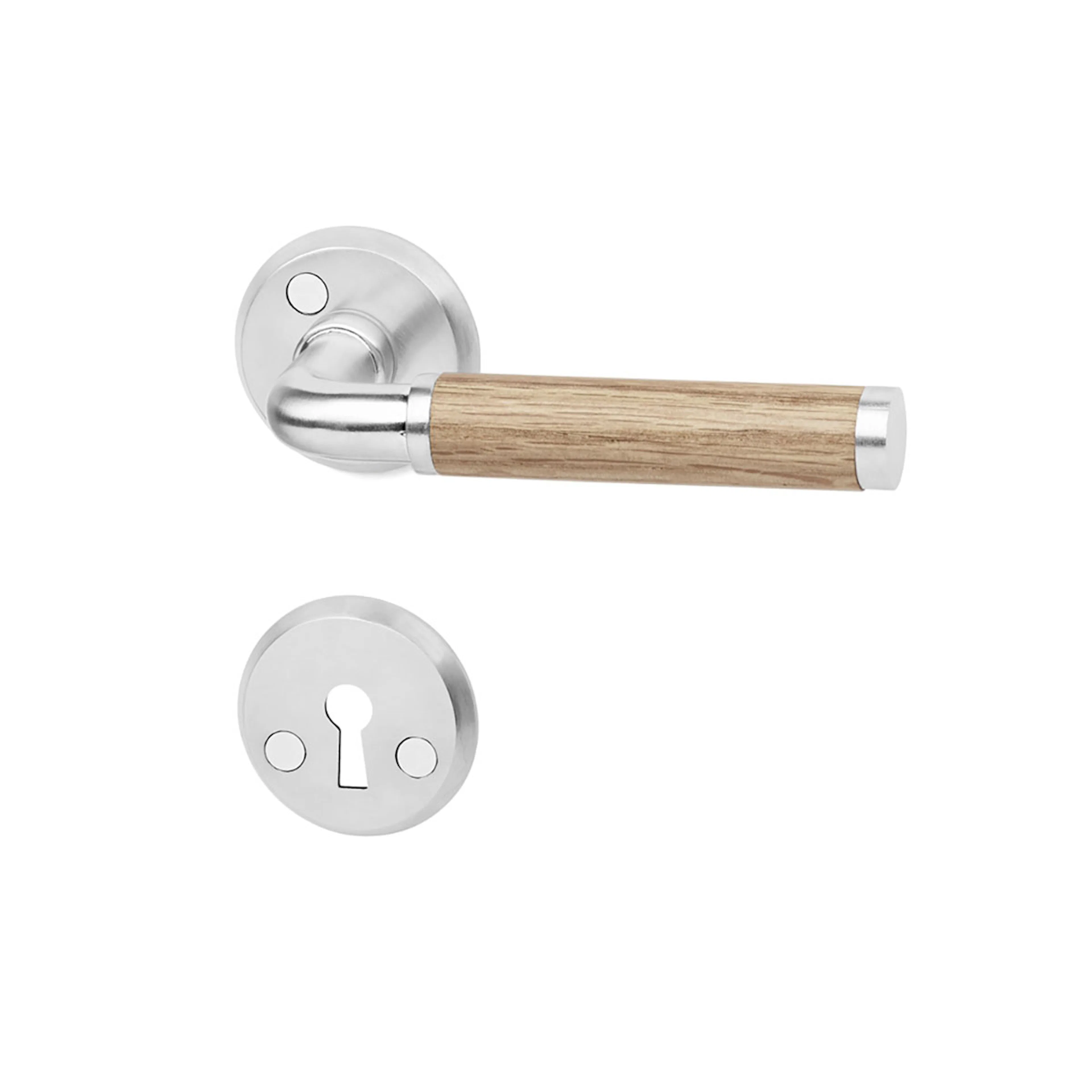 Innerdörrhandtag Habo A385 Ek/Borstad Krom