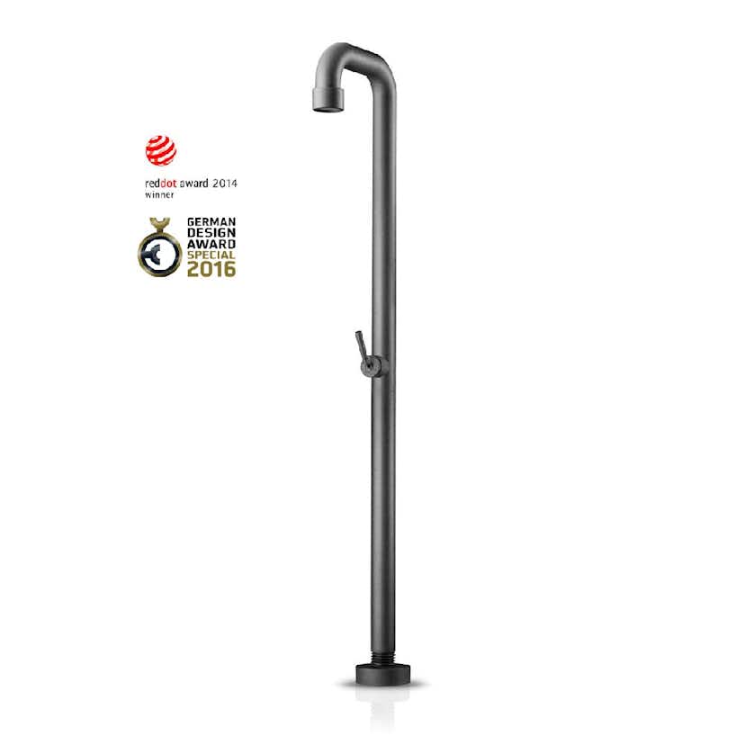 Inom- & Utedusch JEE-O Soho Dusch 01 Fristående Mattsvart Rostfritt Stål