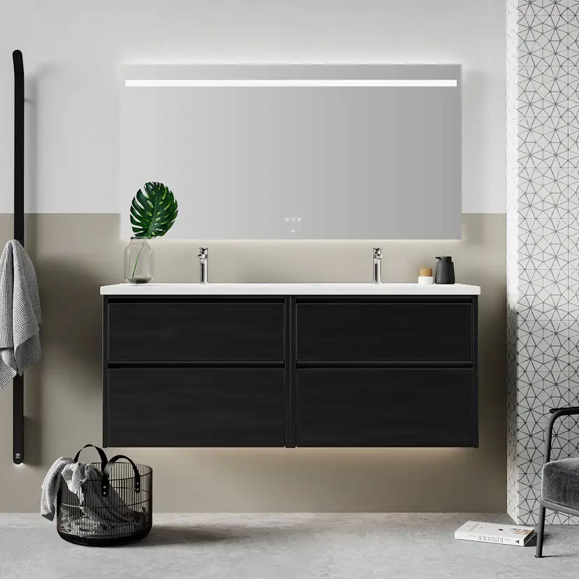 Badrumsspegel INR Touch med infälld belysning