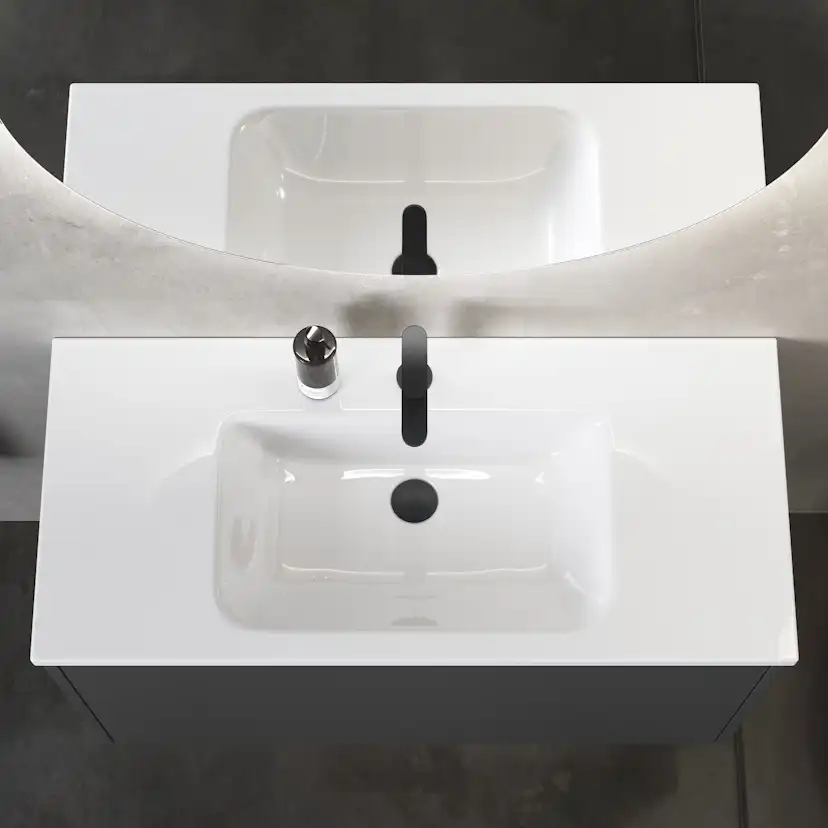 Tvättställsskåp INR Grand Solid med 2 Lådor