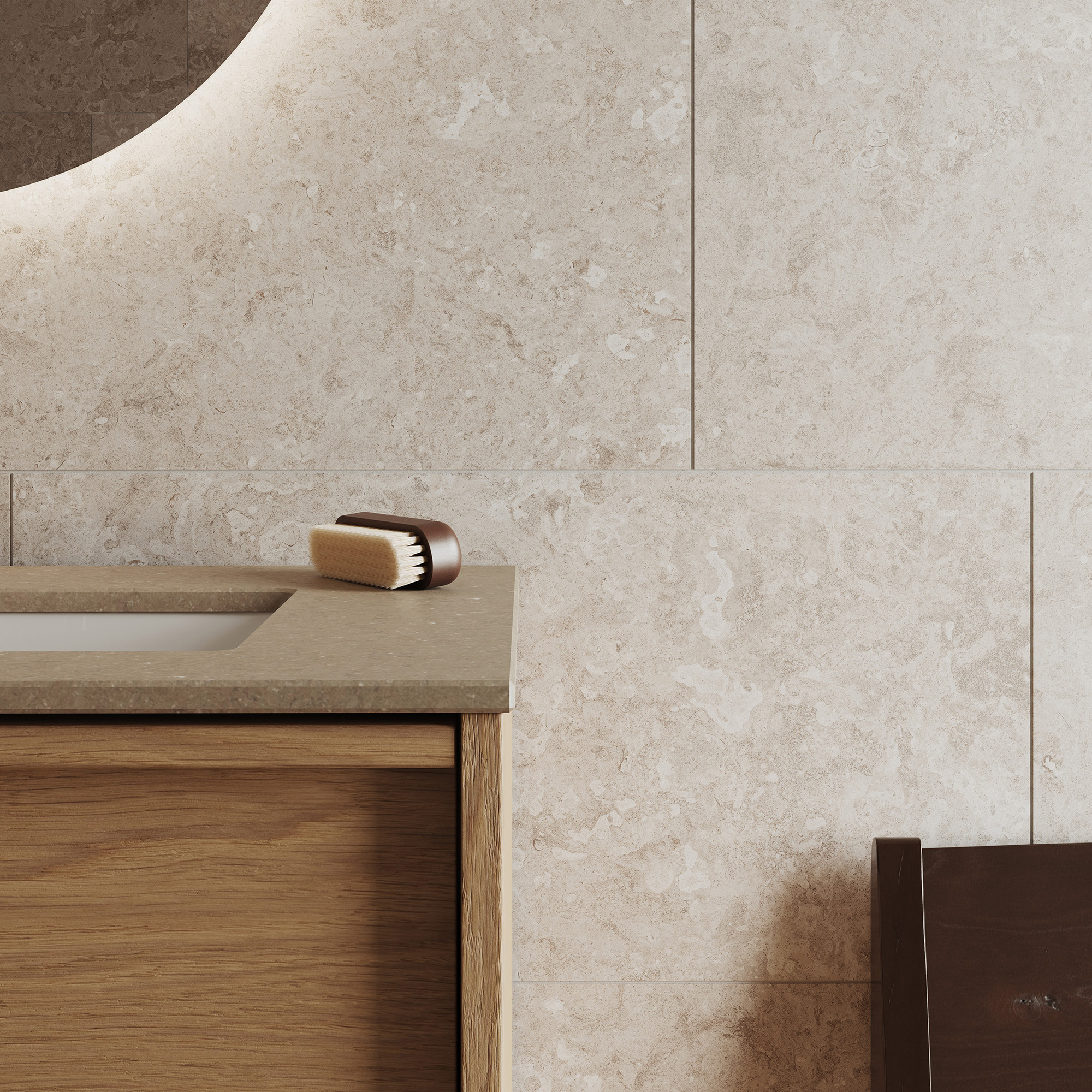 Tvättställsskåp INR Terra Carve Dubbel med 6 Lådor