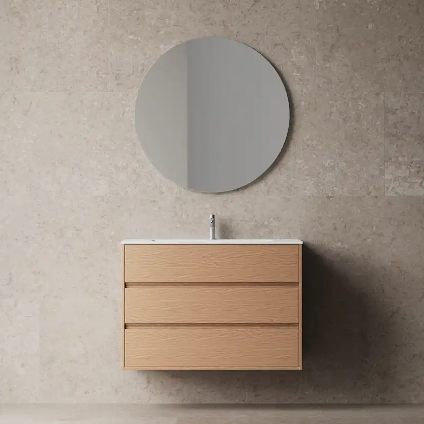 Tvättställsskåp INR Terra Grip med 3 Lådor