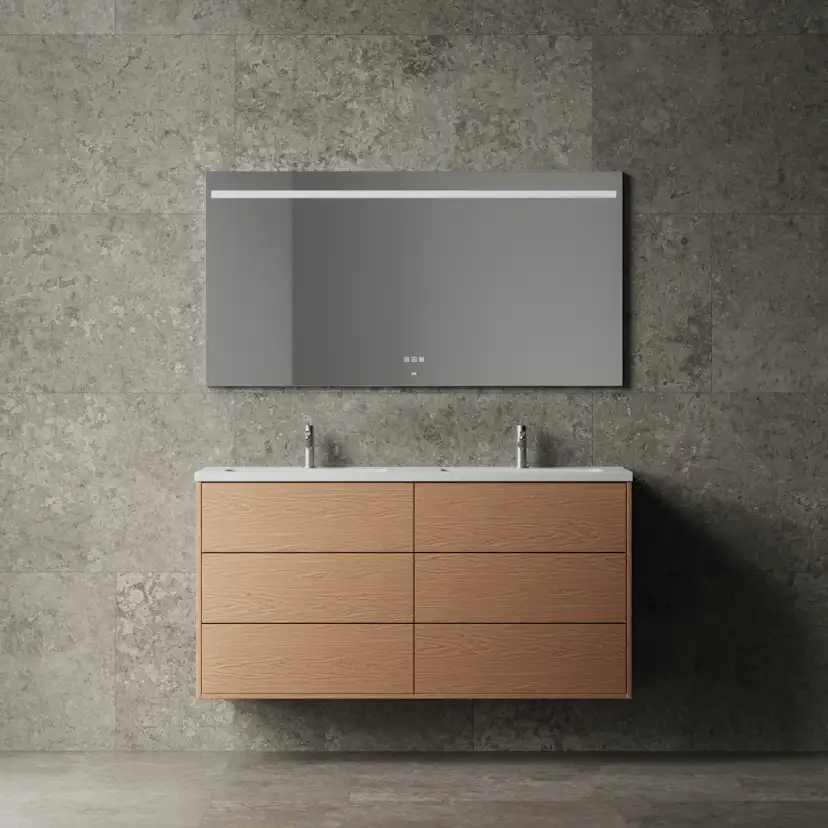 Tvättställsskåp INR Terra Solid Dubbel med 6 Lådor