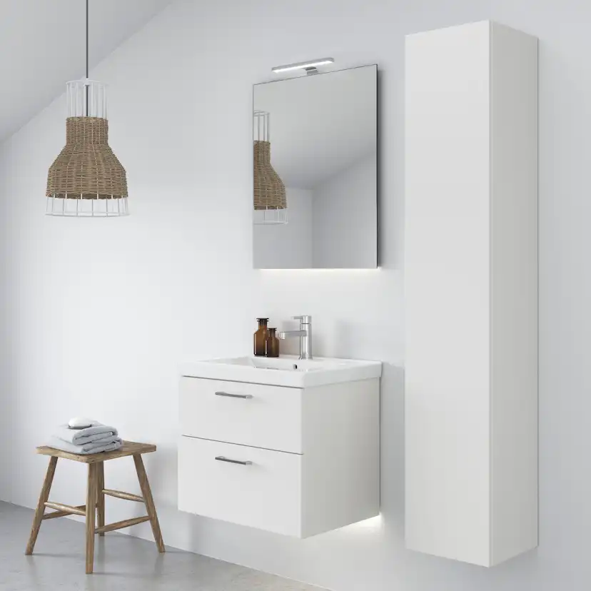 Tvättställsskåp INR Viskan Solid med 2 Lådor