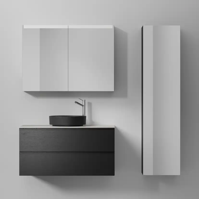 Tvättställsskåp INR Core Grip med 2 Lådor