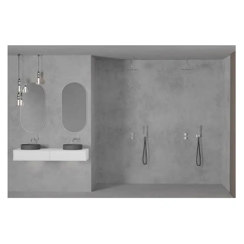 Takduschset Scandtap Steel Harmonized 2Z för Inbyggnad