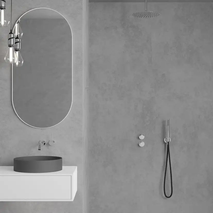 Takduschset Scandtap Steel Harmonized 2Z för Inbyggnad